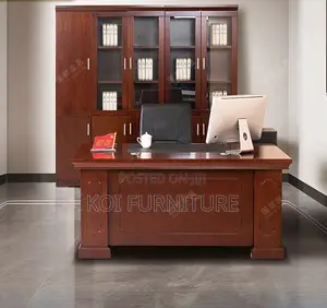 Office Desk;1600mm Mahogany Managers Senior Executive Desk