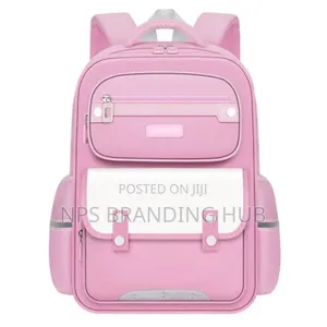 Pink Kids School Bag Size: 43*31*16cm
 Jes