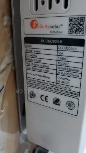 30amps Solar Felicity MPPT Charge Controller