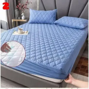 4x6 Sky Blue Fitted Quilted Waterproof Mattress Covers