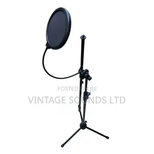 Studio Essentials: Tripod Mic Stand 001 Dual-layer Pop Filter"
