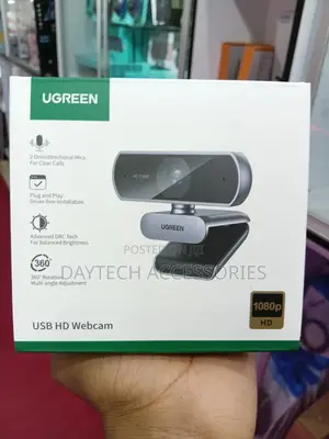 Ugreen Webcam for Pc, Full Hd 1080p/30fps Webcam for Laptop