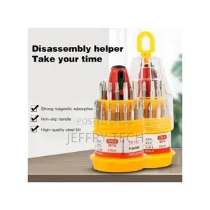 31-in-1 Screwdriver Tool Set With Magnetic Tips Pyramid Design Cas