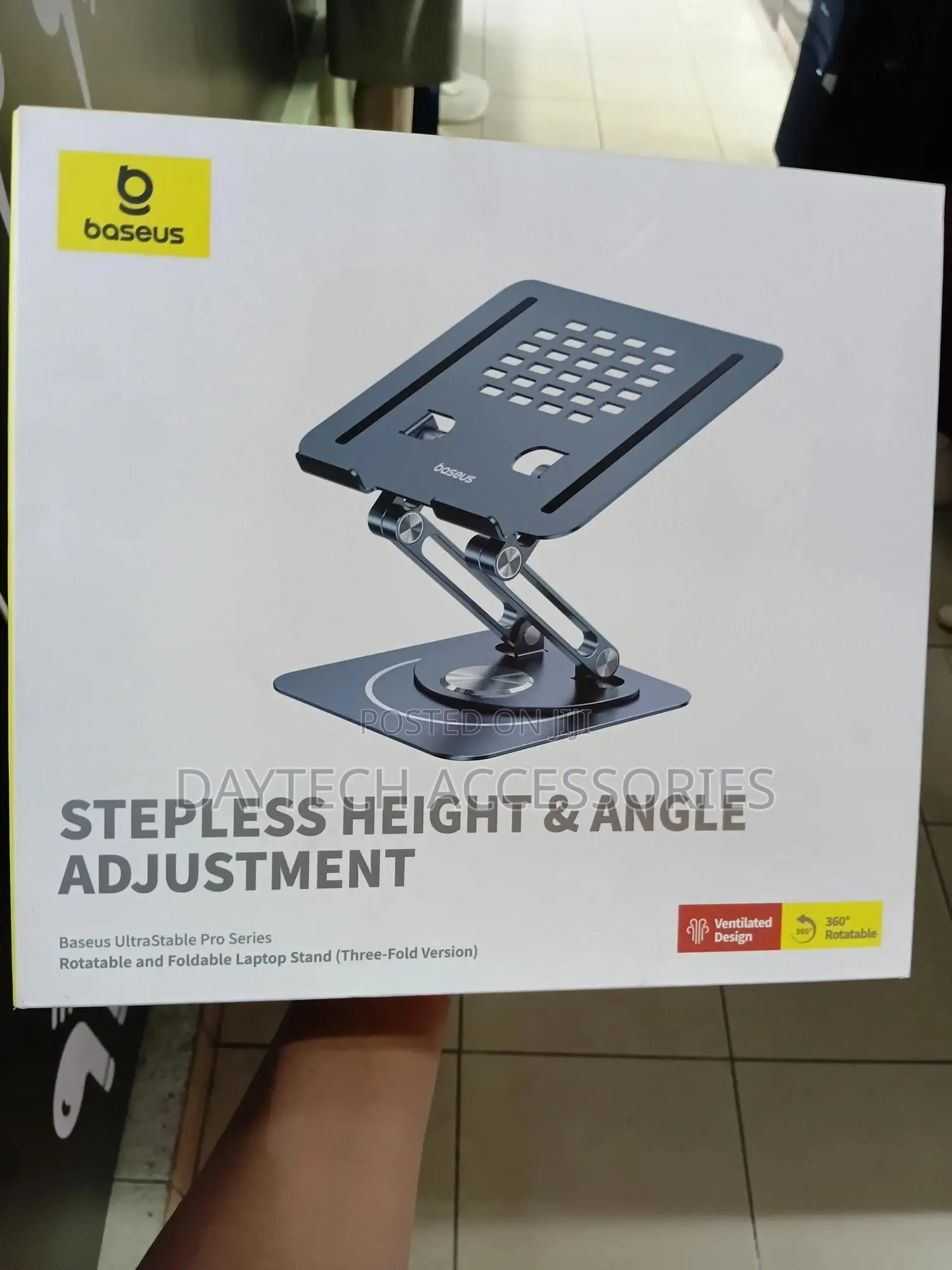 Baseus Ultrastable Pro Rotatable Laptop Stand (Three-Fold Version)