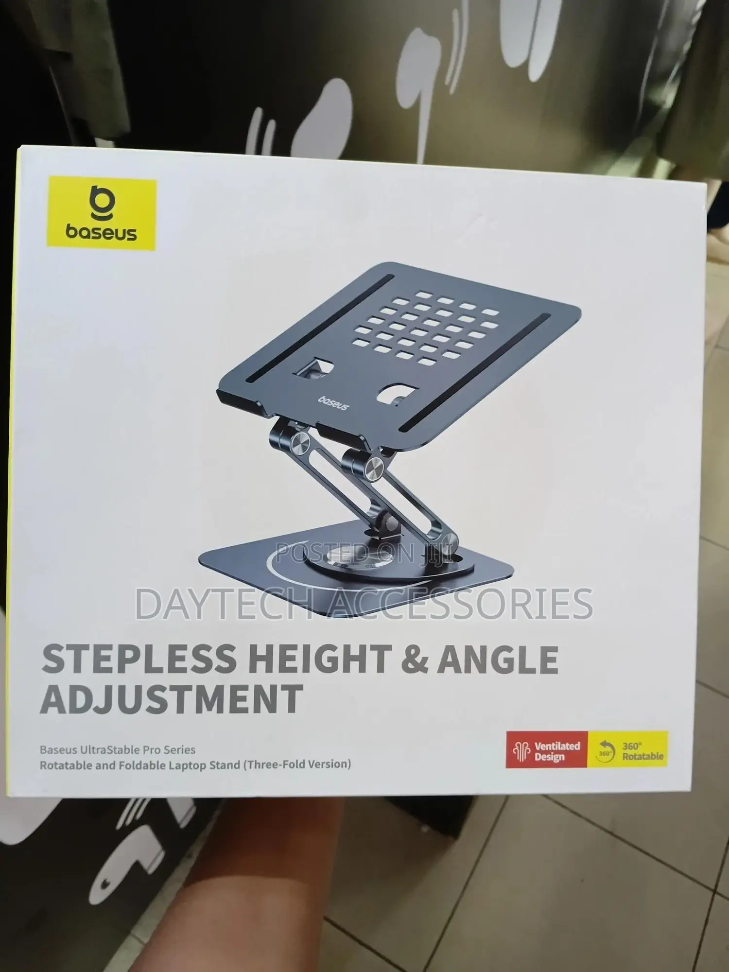 Baseus Ultrastable Pro Rotatable Laptop Stand (Three-Fold Version)