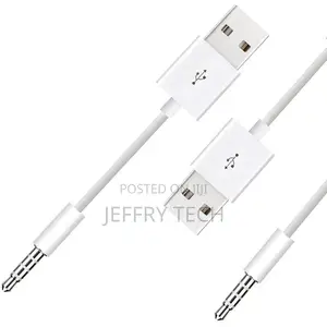 Usb to 3.5mm Jack Data Sync Charge Cable for iPod Shuffle 1st /2nd /