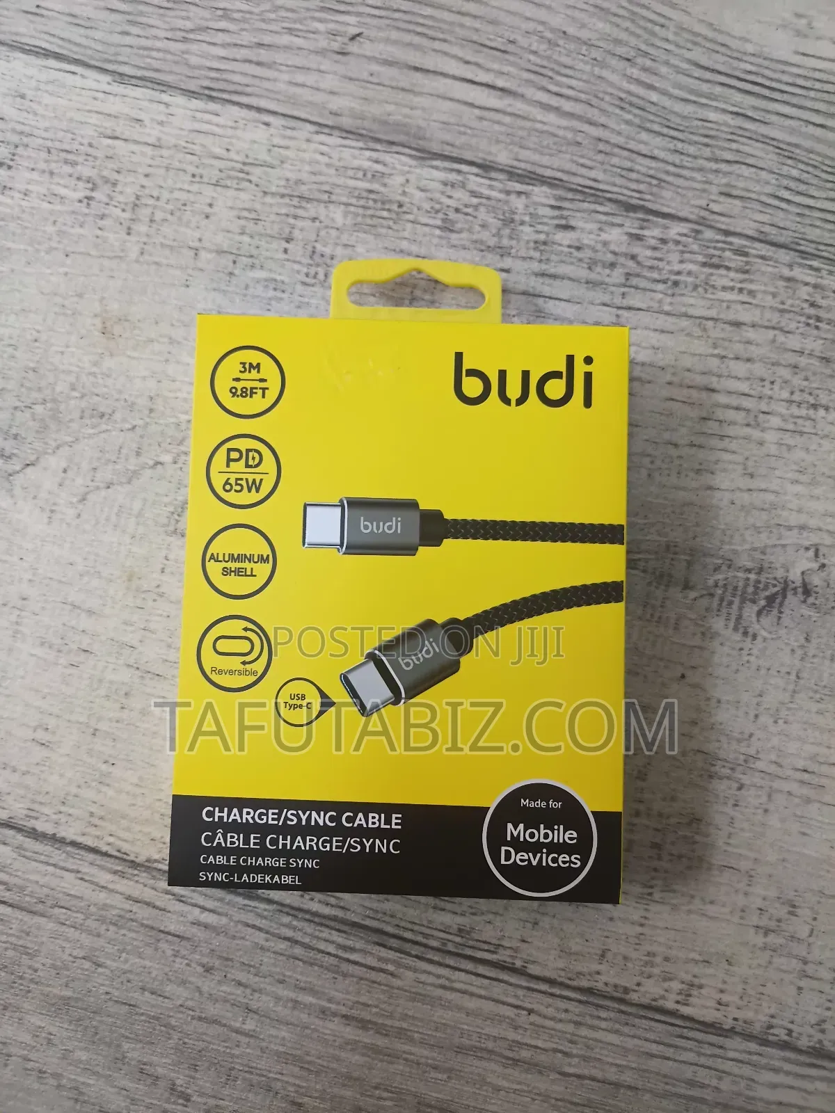 Budi Charge /Sync Cable Pd 65w