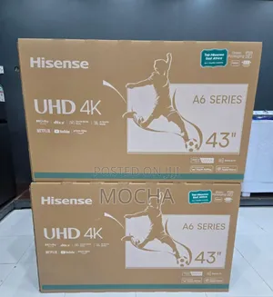 Hisense 43′′ Inch Uhd Frameless Smart Tv 43a6nken