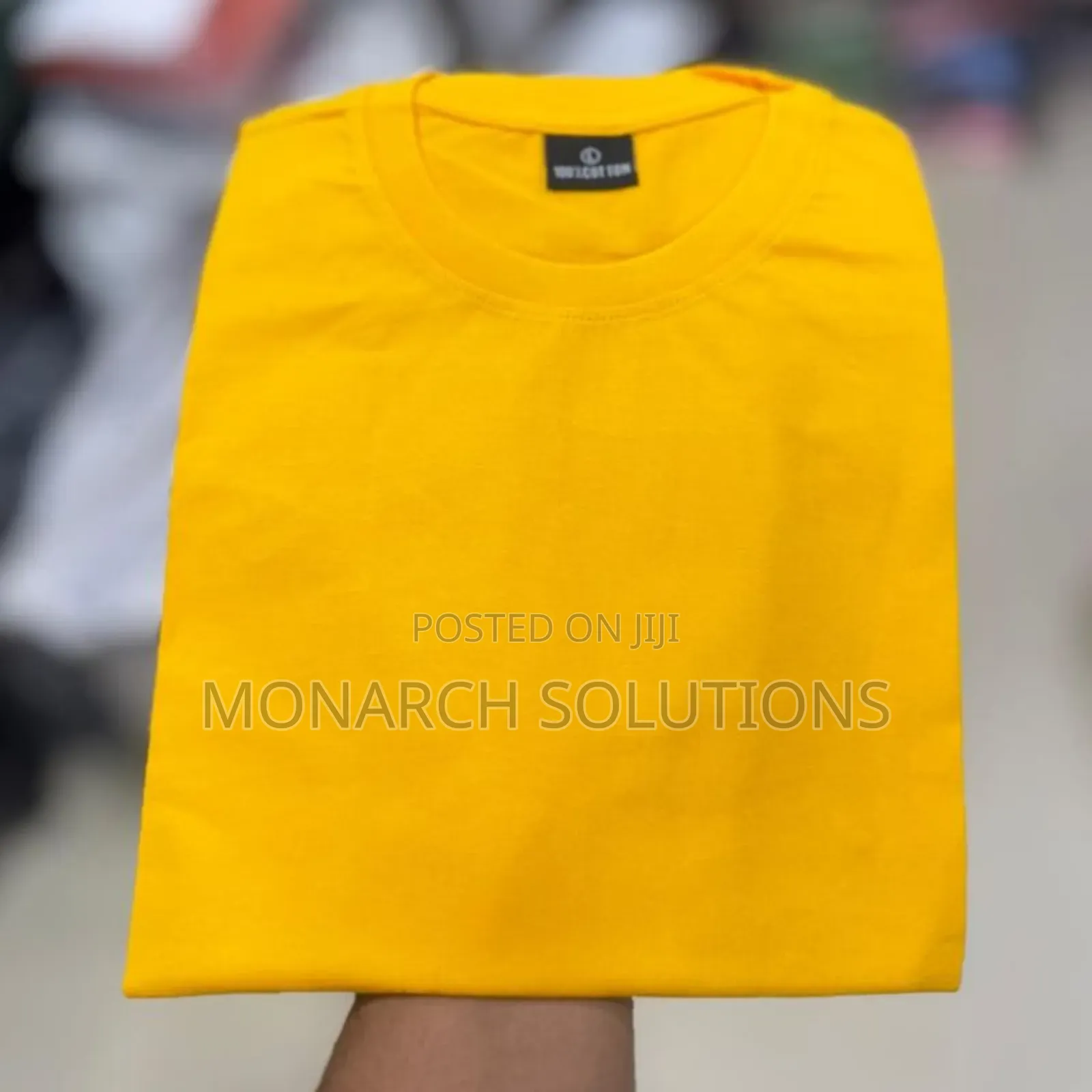 Lemon Yellow Round Neck Tshirts