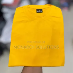 Lemon Yellow Round Neck Tshirts