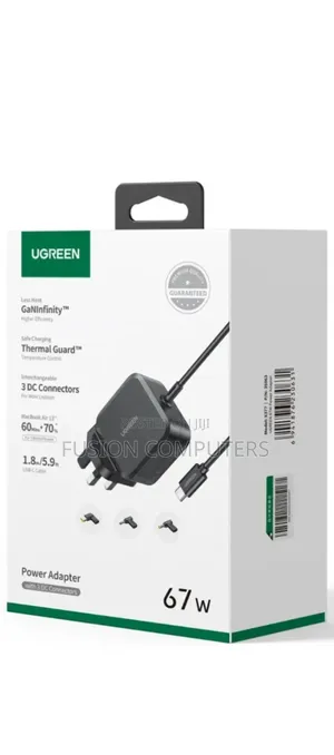 Ugreen X377 Usb-C 67w Pd Gan Tech Power Adapter Ug-35063 – Uk Plug