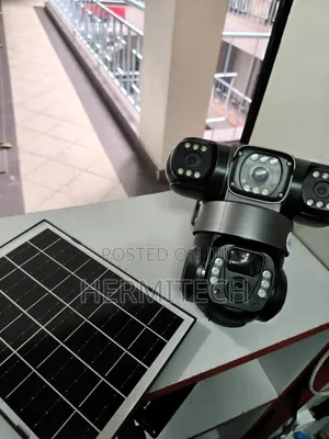 Triple Lens Triple Screen Different Angle Capture 4g Solar Camera