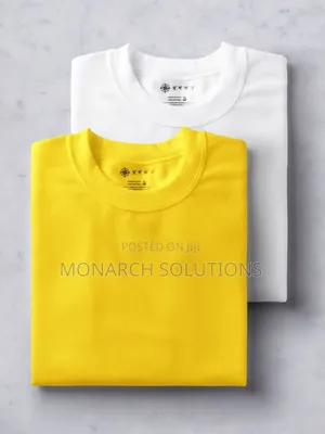Yellow , White, Black Plain Tshirts
