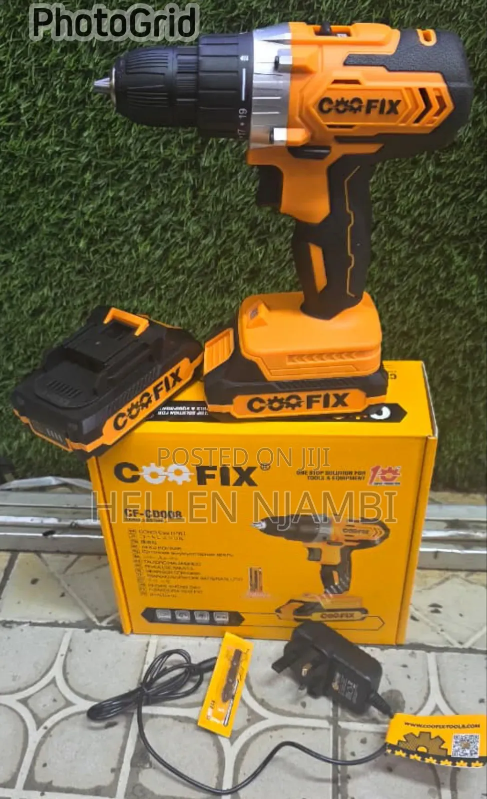 Coofix Cordless Drill 20v 2battery