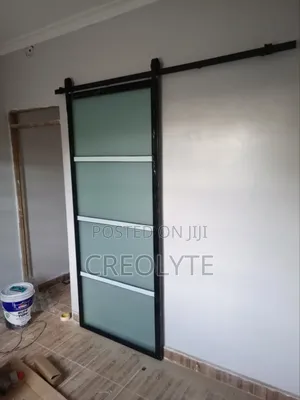 Modern Industrial-Style Sliding Barn Door