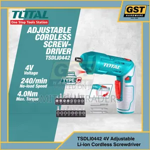 Adjustable Total Cordless Screwdriver