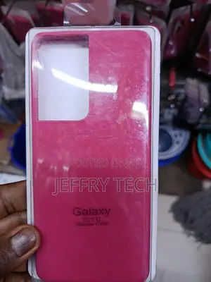 Savii Samsung Galaxy S21 Ultra Liquid Silicone Case With Cloth Lining