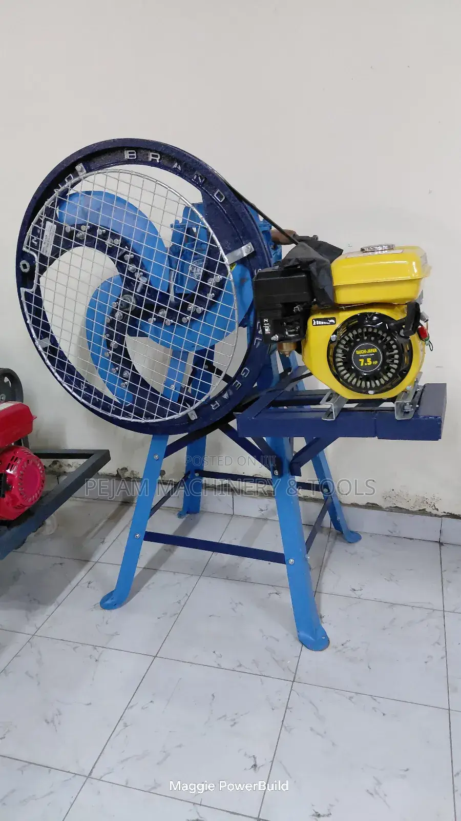 3 Blade Petrol Powered Chaffcutter With 7.5hp Engine