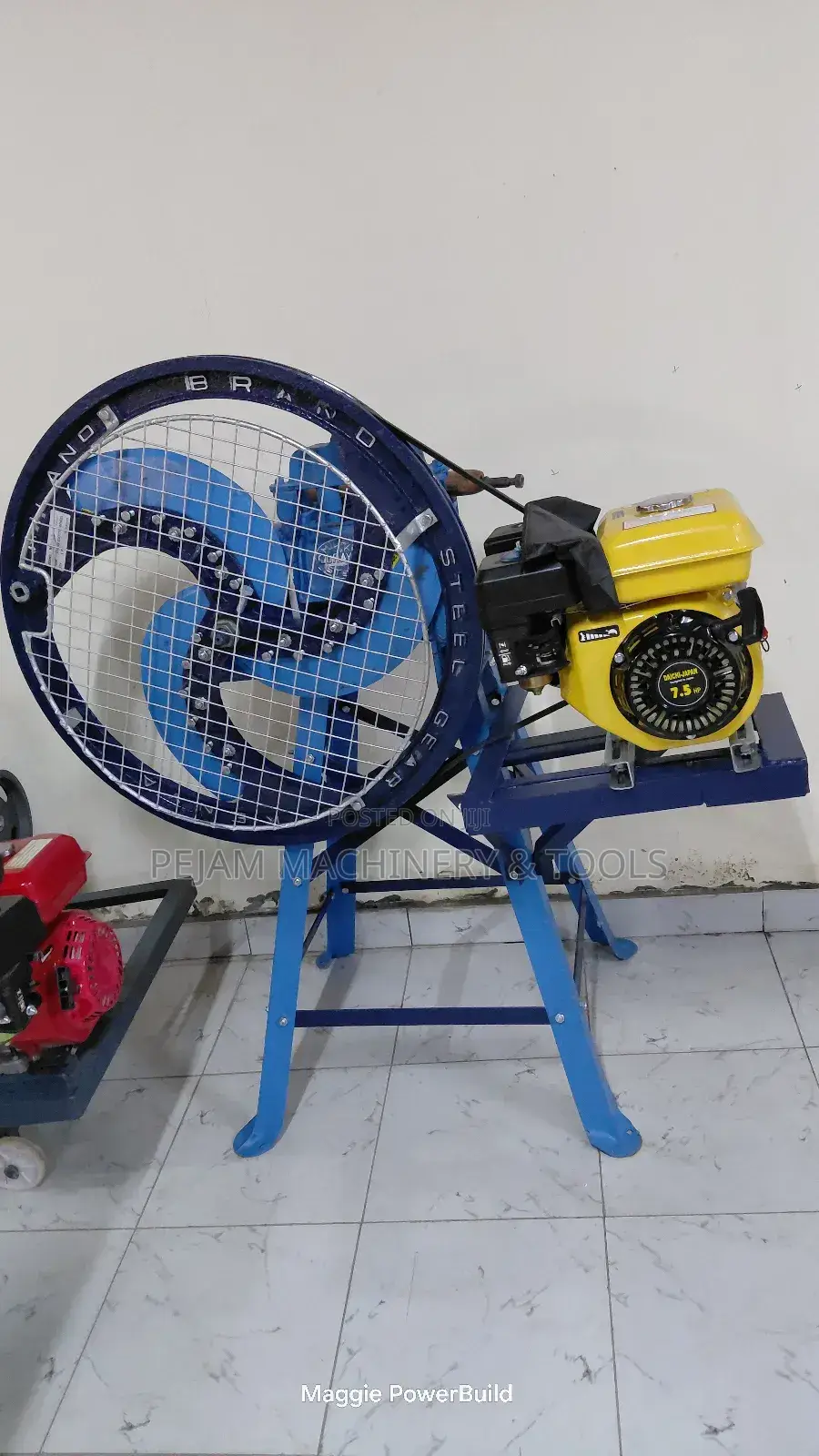 3 Blade Petrol Powered Chaffcutter With 7.5hp Engine