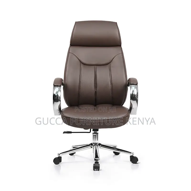 Brown Adjustable Executive Leather Office Chair