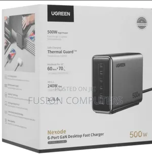 Ugreen X759 Gan 500w 6-Port Desktop Fast Charger (Uk Plug) Ug-55551b