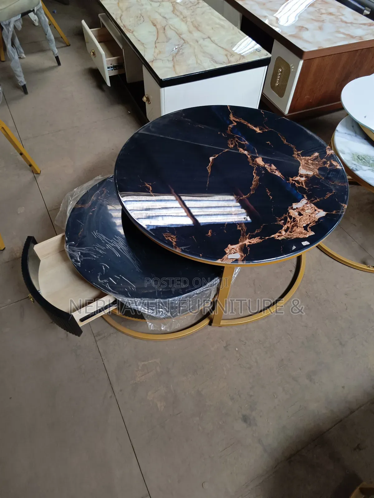 Modern Nesting Stool With Hidden Storage