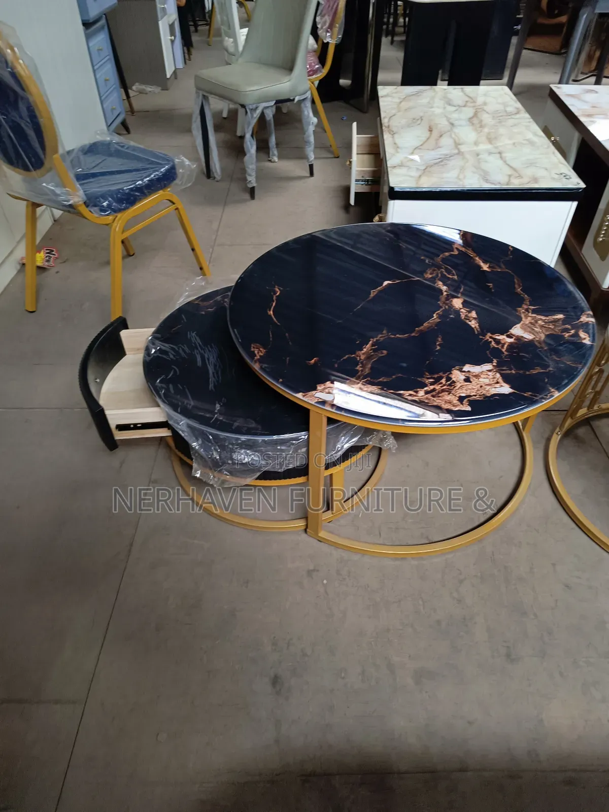 Modern Nesting Stool With Hidden Storage