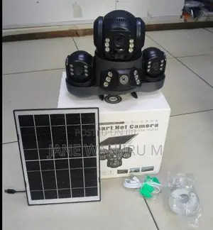 Night Vision Infrared Leds Triple Lens Solar Camera Wifi App Control