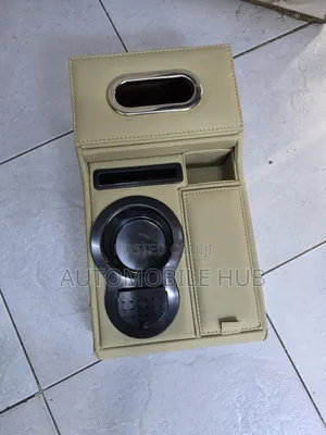 Universal Car Armrest Organizer With Cup Holder Storage Console Box