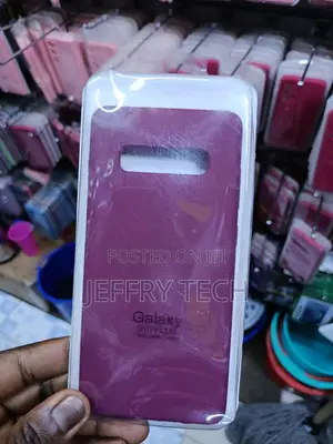 Sooky Samsung Galaxy S10 Plus Silicone Cover With Lining Burgundy