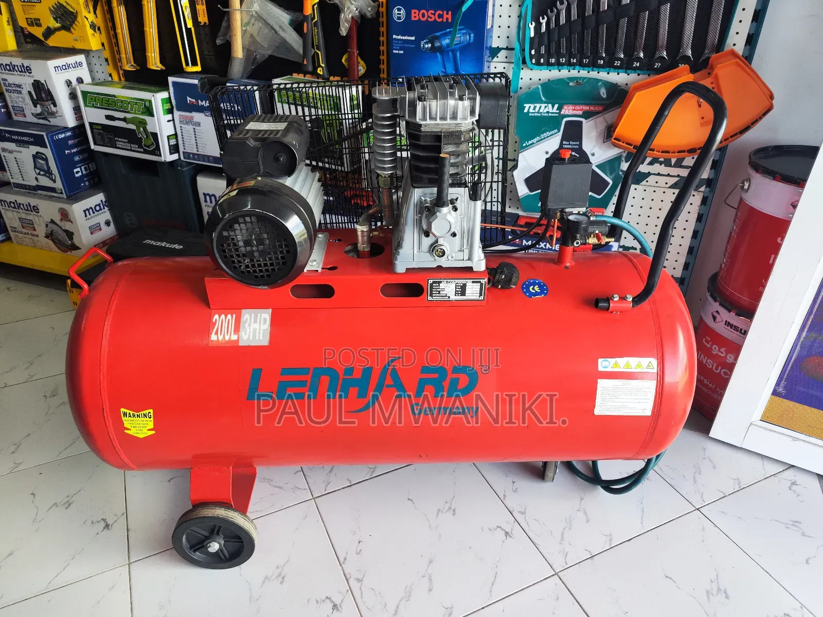 200 Litres Lenhard Air Compressor