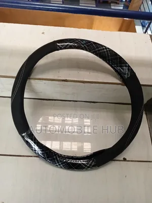 Carbon Fiber Leather Steering Wheel Cover–Sporty Design & Strong Grip