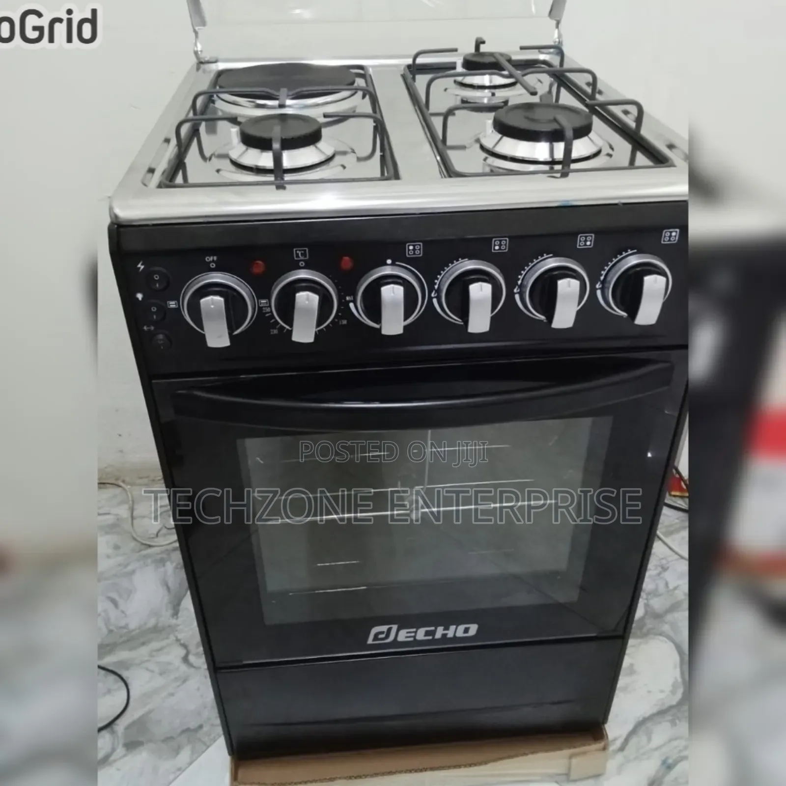 Decho 60*60cm 3+1 Quality Standing Cooker Black ,