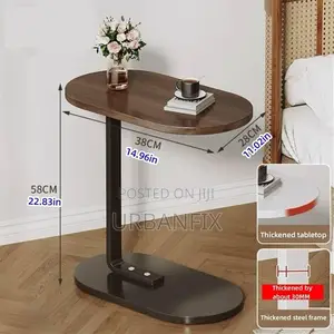 Minimalist C-Shaped Quality Side Table for Sofa, Bed, Couch Etc