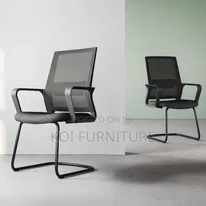 Office Chairs; Mesh Office Visitor Sled Base Seat