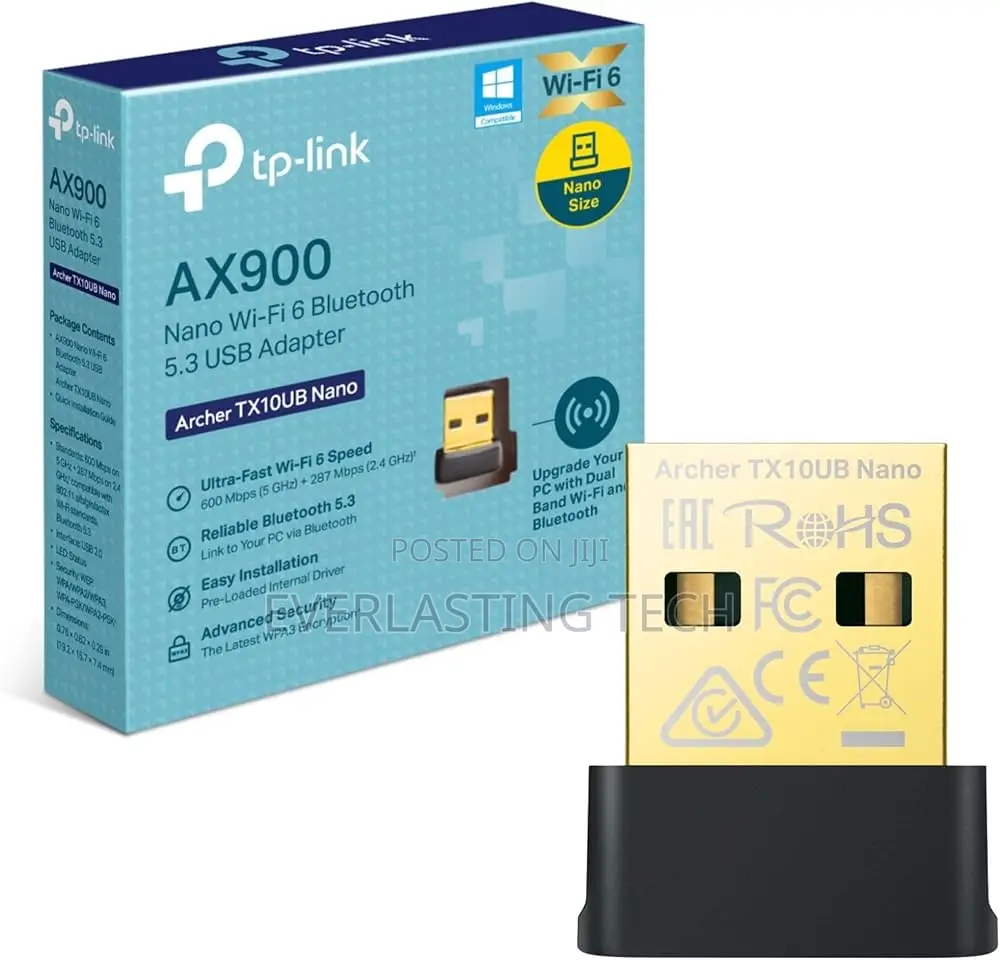 Tp-Link Ax900 Nano Wireless Wi-Fi 6 Bluetooth 5.3 Usb Adapter