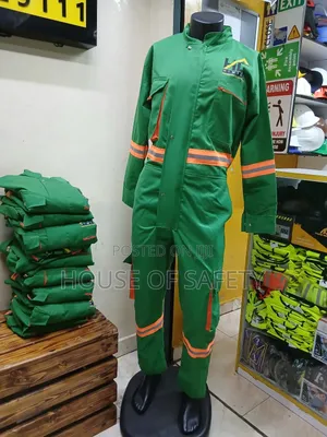 Kenyagreen Reflective Cargo Overall With Back Elastic