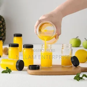 Set of 5 Gingershots Glass Bottles