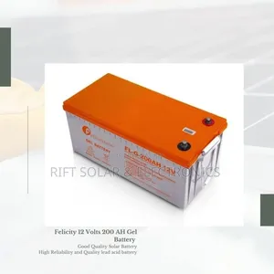 New Felicity 200ah - 12v Top Brand Gel Solar Backup Battery Solution