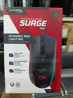 This Is A Hyperx Pulsefire Surge Rgb Gaming Mouse.