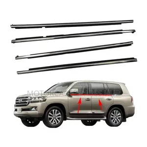 Landcruiser 200 Series Door Rubber Chrome Weather Strips Moulding