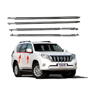 Landcruiser Prado Fj 150 2010-2018 Door Rubber Chrome Weather Strips