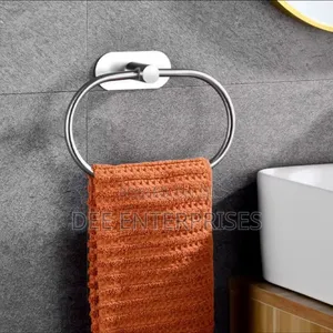 Gold/Silver Self Adhesive Towel Ring Towel Holder