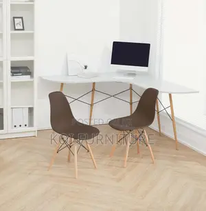 Dining Chairs; Plastic Eames Molded Home Outdoor Dining Chairs