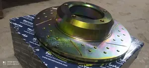 Terrafirma-Front Brake Disc -Crossed Drilled and Grooved