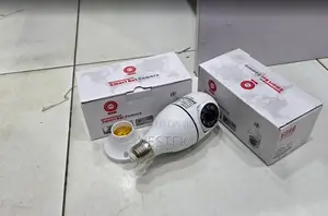 Wifi Single Lens Bulb PTZ Camera V380pro App CCTV Camera With Sd Slot