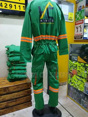 Cargo Pockets Overall With Two-Way Zip