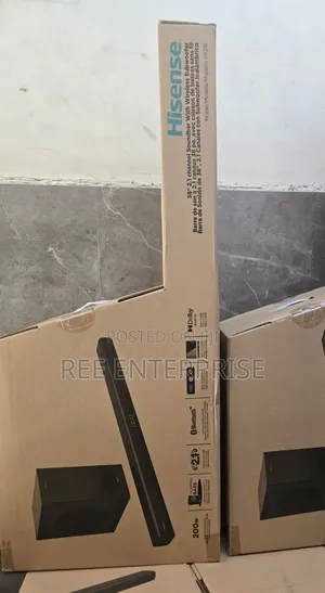 Hisense Soundbar 
200 Watts Hisense Soundbar 2.1ch Channel Hs218