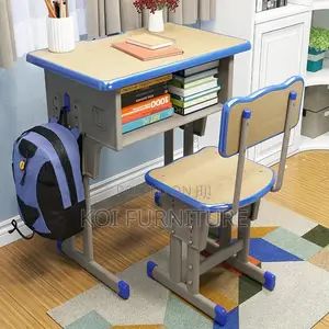 Home Desks; Creativity Adjustable Desk Chair Set For Children Growing