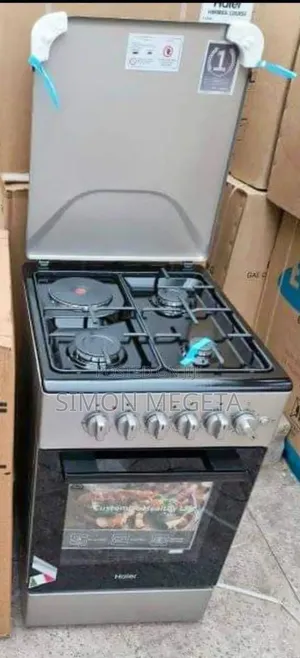 Haier 50×60 Multi-Fuel Cooker: 3 Gas Burners, Electric Oven.